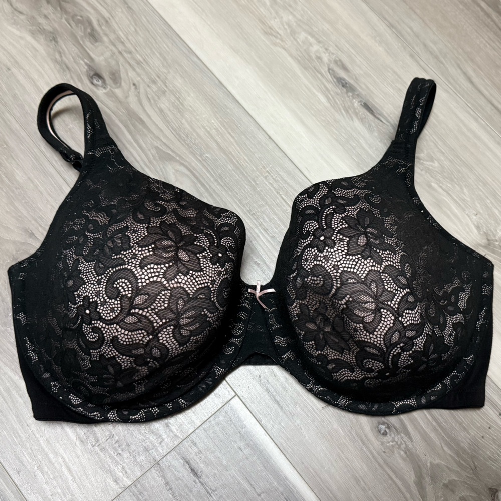 Black Lace Bra